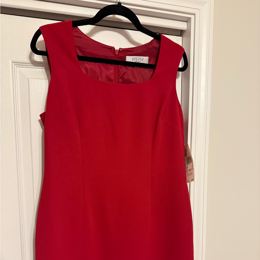 NWT Kasper Bold Red Mini Dress